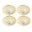 Spa Rhom Fixed  Fire Rated LED Downlights Brass 8W 900lm 4 Pack