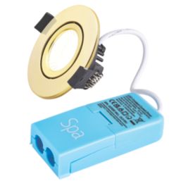 Spa Como Adjustable  Fire Rated LED Downlights Brass 5W 500lm 4 Pack