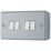 British General  20A 16AX 4-Gang 2-Way Metal Clad Light Switch