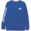 CAT Trademark Banner Long Sleeve T-Shirt Blue Small 36" Chest