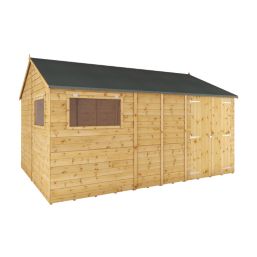 Mercia Modular 14' x 10' (Nominal) Reverse Apex Shiplap T&G Timber Workshop