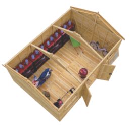 Shire  17' 6" x 12' (Nominal) Apex Tongue & Groove Timber Workshop with Assembly