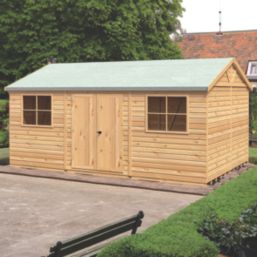 Shire  17' 6" x 12' (Nominal) Apex Tongue & Groove Timber Workshop with Assembly