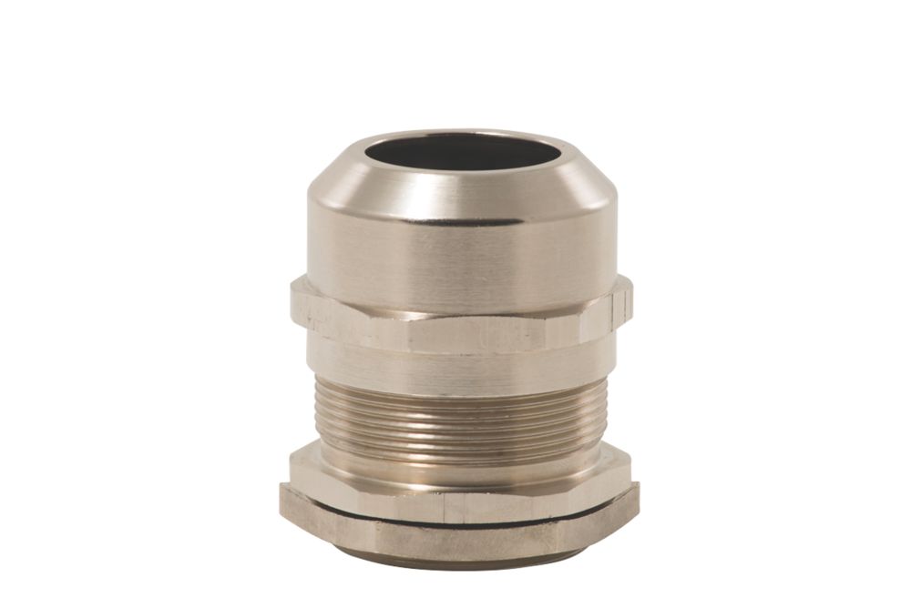 Nickel-plated brass gland