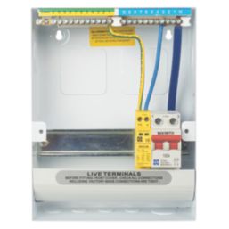 Lewden PRO-R06W-R1S 9-Module 6-Way Part-Populated High Integrity Main Switch Consumer Unit with SPD