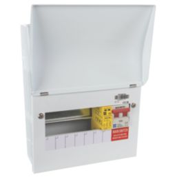 Lewden PRO-R06W-R1S 9-Module 6-Way Part-Populated High Integrity Main Switch Consumer Unit with SPD