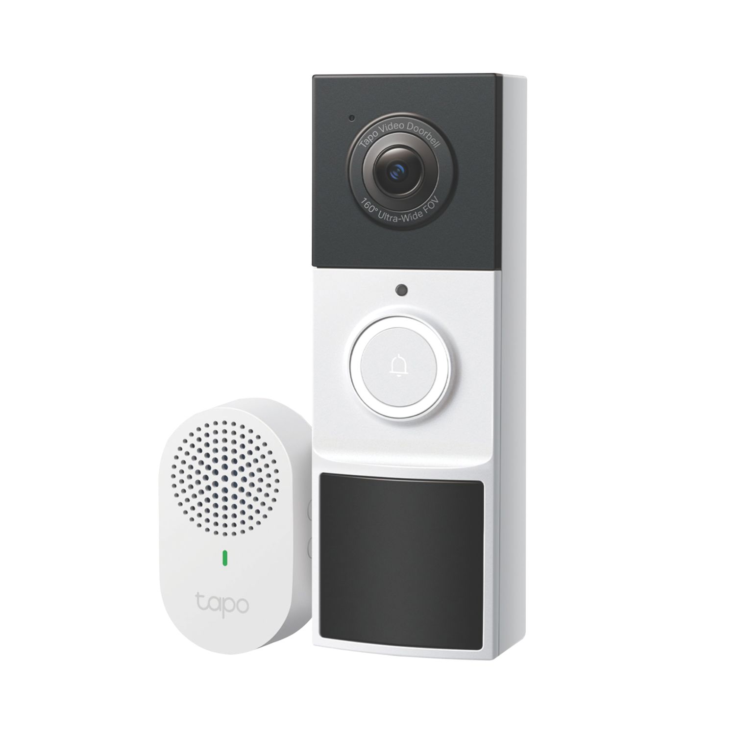 TP-Link Tapo D210 Wireless Smart Video Doorbell Black and White (590AV)