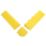 COBA Fatigue-Lock Male Edge Workplace Safety Matting Yellow 150mm x 0.5m 4 Pack