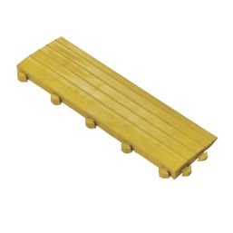 COBA Fatigue-Lock Male Edge Workplace Safety Matting Yellow 150mm x 0.5m 4 Pack