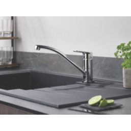 Bristan Cinnamon Monobloc Kitchen Sink Mixer Taps Chrome-Plated 1 Pair