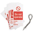 'Do Not Operate' Safety Maintenance Tags 10 Pack