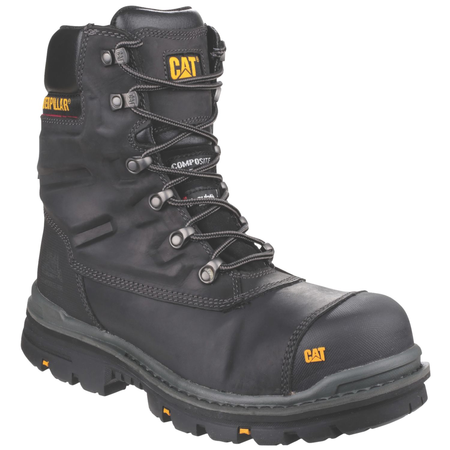 CAT Premier Size 12 Black Waterproof Safety Boots (590GV)