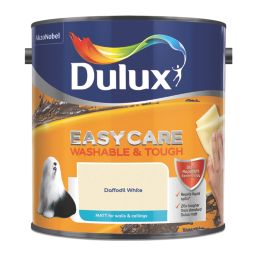 Dulux EasyCare Washable & Tough 2.5Ltr Daffodil White Matt Emulsion  Paint