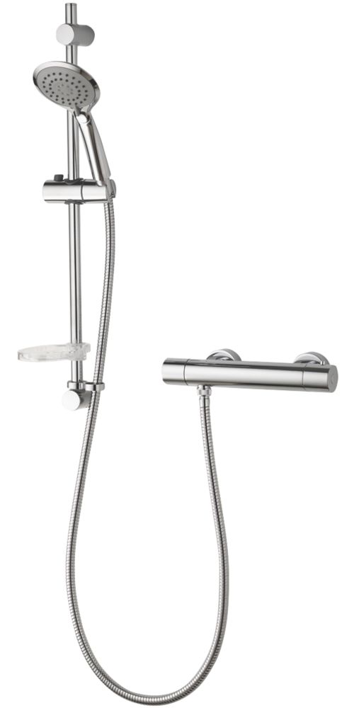 Aqualisa Sierra Safe Touch RearFed Exposed Chrome Thermostatic Bar