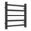 Reina 500mm x 500mm 693BTU Black Flat Designer Towel Radiator