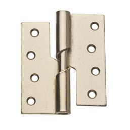 Smith & Locke Satin Nickel  Rising Butt Hinges 100mm x 103mm 2 Pack