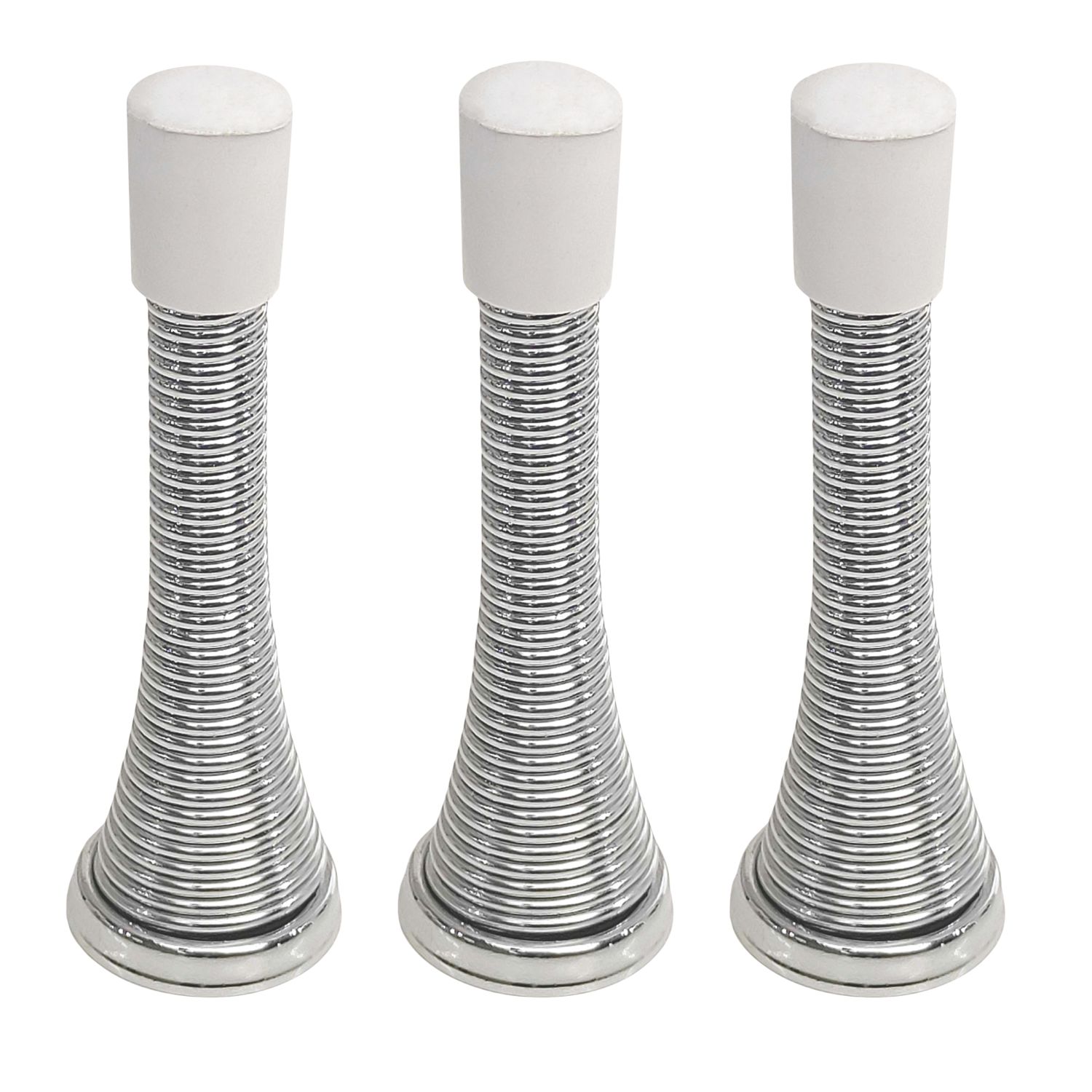 Smith & Locke Cylinder Door Stops 24 x 79mm Polished Chrome 3 Pack (590PY)