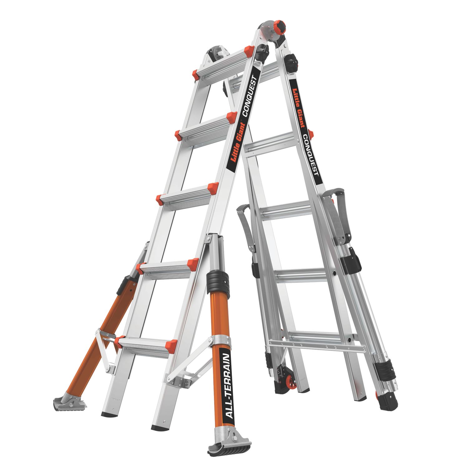 Little Giant Conquest All-Terrain PRO Aluminium 5.7m Combination Ladder (590RF)