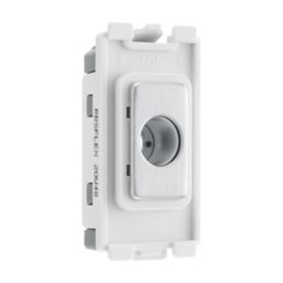 British General  Grid Brush Flex Outlet Brushed Steel