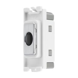 British General  Grid Brush Flex Outlet Brushed Steel