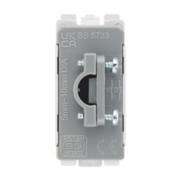 British General  Grid Brush Flex Outlet Brushed Steel