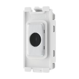 British General  Grid Brush Flex Outlet Brushed Steel