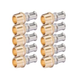 Wavin Tigris  Multi-Layer Composite Press-Fit Adapting Male Couplers 0.75" x 16mm 10 Pack
