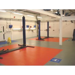 Ecotile E500/7 Interlocking Floor Tiles Red 7mm 4 Pack