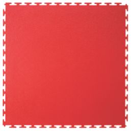 Ecotile E500/7 Interlocking Floor Tiles Red 7mm 4 Pack