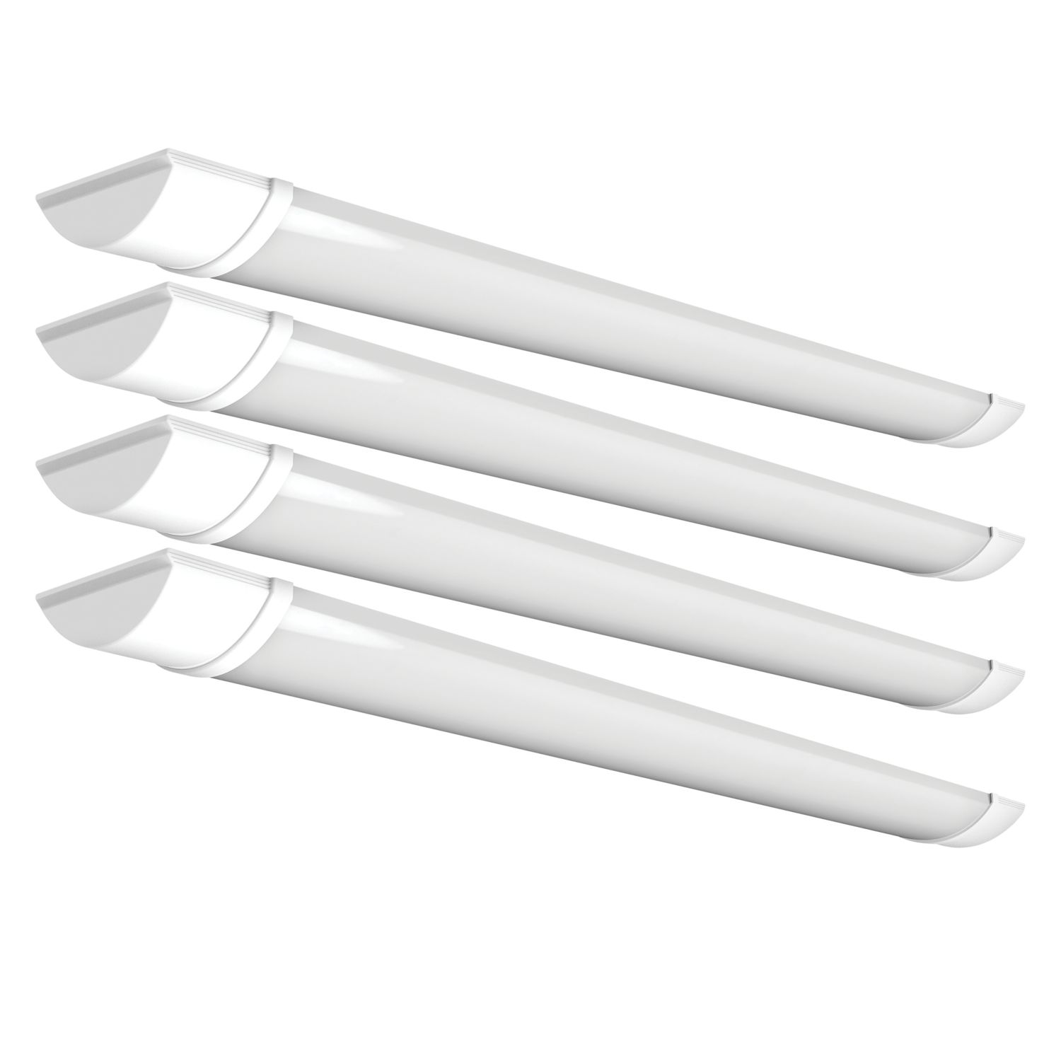 4lite Advantage Twin 2ft LED Battens 14W 1700lm 230V 4 Pack (590VG)