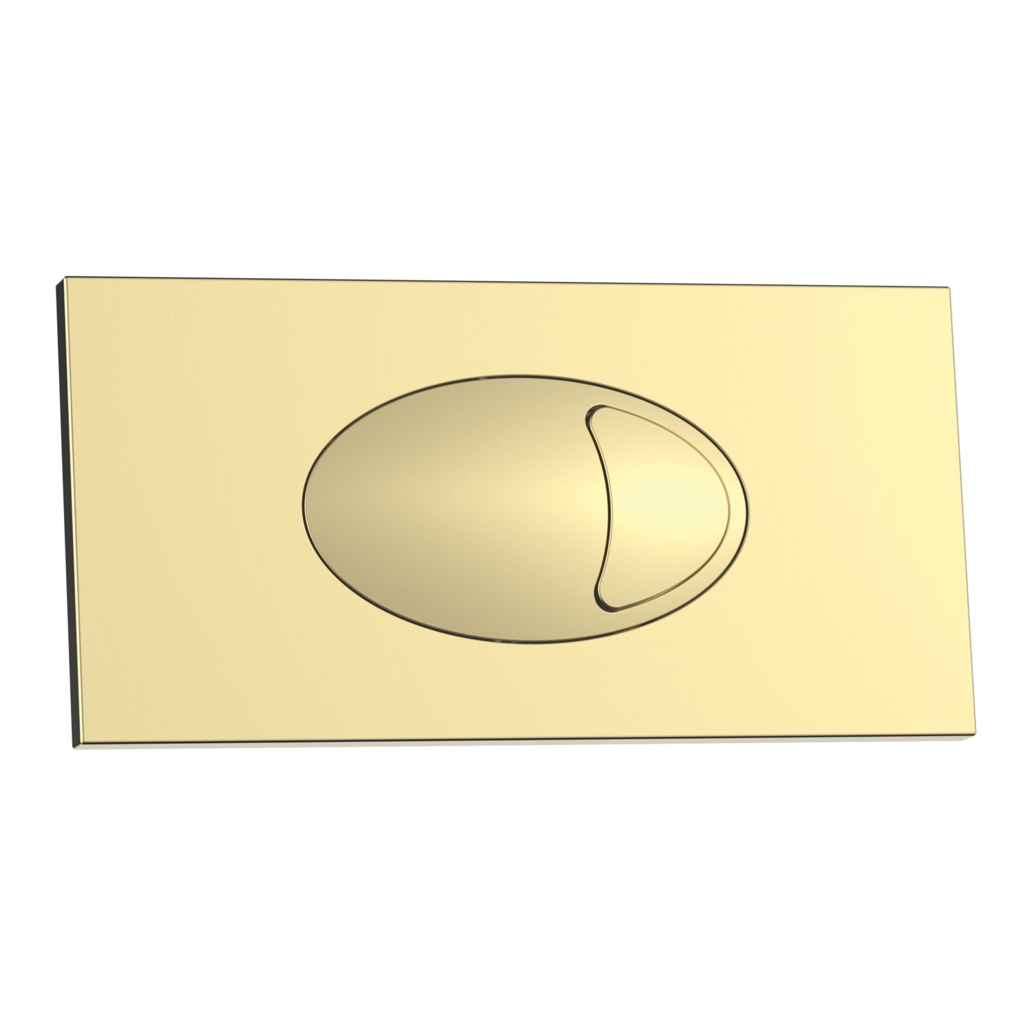 ETAL Porto Dual-Flush Rectangular Plate Brushed Brass (590VN)