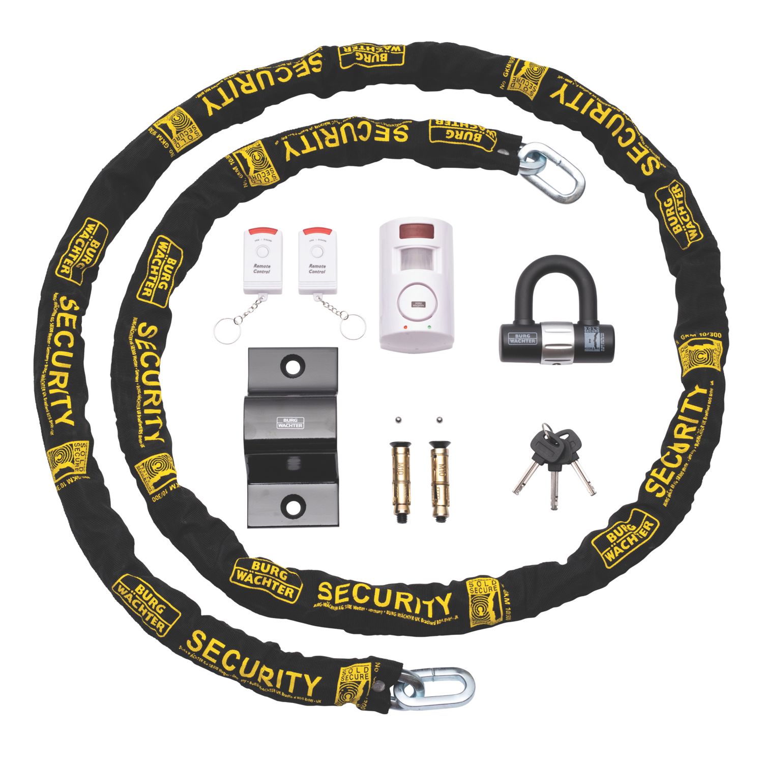 Burg-Wachter Garage Security Kit 4 Pieces (590YW)