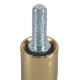 Smith & Locke  39mm Sash Stops Polished Brass 10 Pack