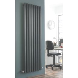Ximax Erupto 1800mm x 585mm 5570BTU Anthracite Vertical Designer Radiator