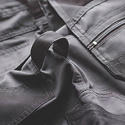 Site Jackal Work Trousers Grey / Black 32" W 30" L