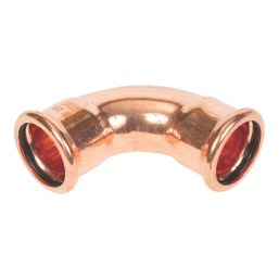 Flomasta  Copper Press-Fit Equal 90° M-Profile Elbows 28mm 2 Pack