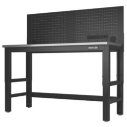 Bunker  1550mm Workbench with Peg Board + 3.1A 3-Outlet Type A USB Charger