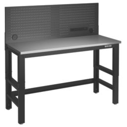 Bunker  1550mm Workbench with Peg Board + 3.1A 3-Outlet Type A USB Charger