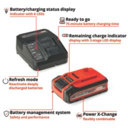 Einhell  18V 4.0Ah Li-Ion Power X-Change Battery & Charger Starter Kit 2 Pieces