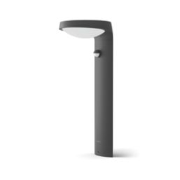 Philips Tyla 400mm Outdoor LED Solar Pedestal Light Anthracite 255lm
