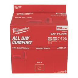 Milwaukee  38dB Disposable Foam Ear Plugs 200 Pairs