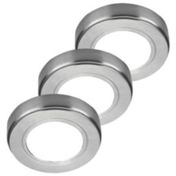 Sensio Hype R Pro Round LED Under Cabinet Lights Steel 6W 231 - 243lm 3 Pack