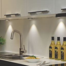 Sensio Hype R Pro Round LED Under Cabinet Lights Steel 6W 231 - 243lm 3 Pack