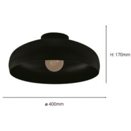 Eglo Mogano Ceiling Light Black