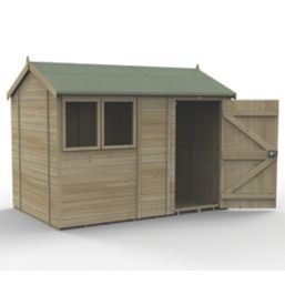 Forest Timberdale 10' x 6' 6" (Nominal) Reverse Apex Tongue & Groove Timber Shed with Assembly