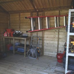 Forest Timberdale 10' x 6' 6" (Nominal) Reverse Apex Tongue & Groove Timber Shed with Assembly