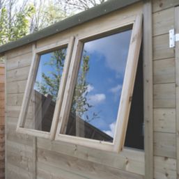 Forest Timberdale 10' x 6' 6" (Nominal) Reverse Apex Tongue & Groove Timber Shed with Assembly