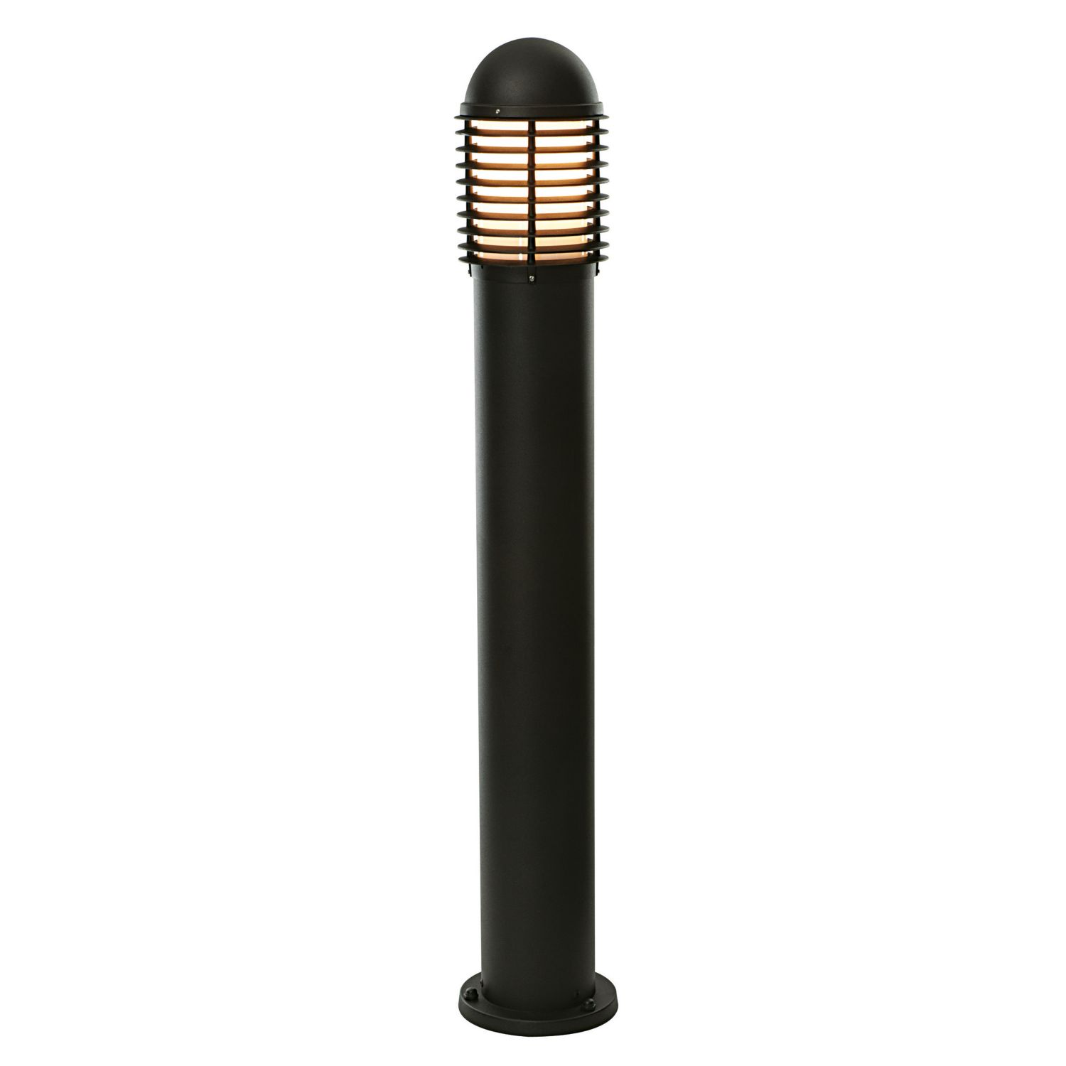 Saxby Louvre 1000mm Outdoor Bollard Matt Black (591VX)