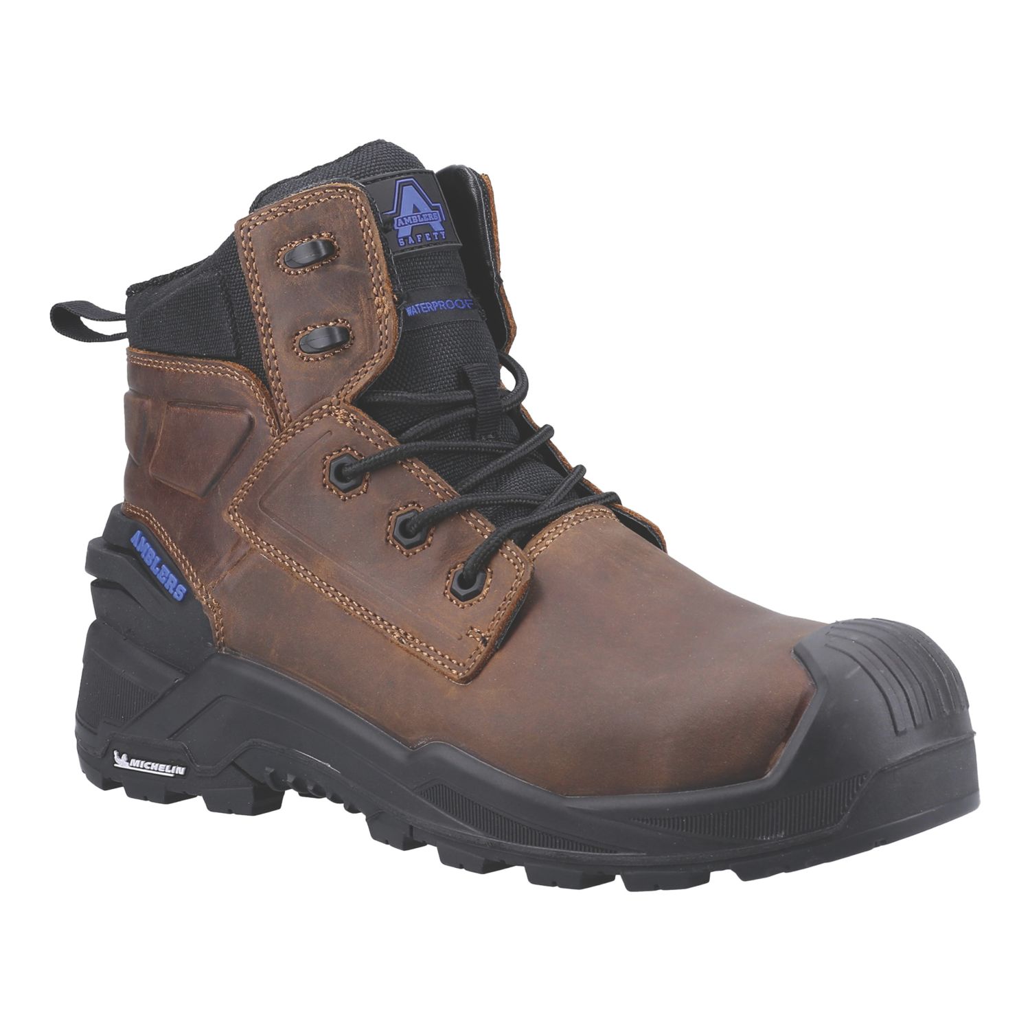 Amblers 980C Crusader Size 10.5 Brown Waterproof Safety Boots (591XP)