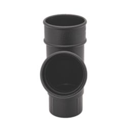 FloPlast Cast Iron Effect Round Branch Black 68mm